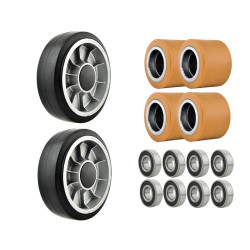 Sada gumových kol a válečků...