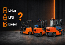 Vysokozdvižný vozík 2,5 t: Li-ion, LPG nebo diesel? Jaký pohon zvolit?